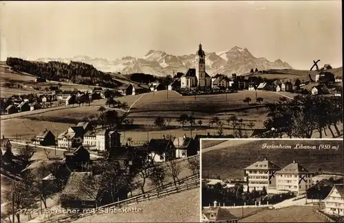 Ak Speicher Kanton Appenzell Ausserrhoden, Säntiskette, Ferienheim Libanon