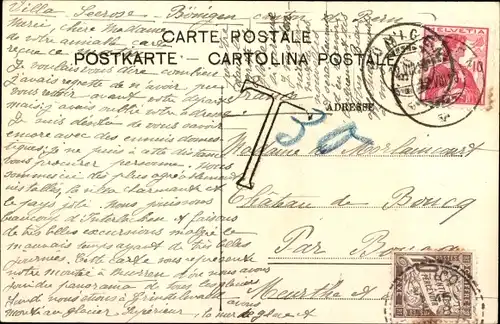 Ak Schweiz, Mürrenbahn, Eiger, Mönch und Jungfrau, Bergbahn, Station