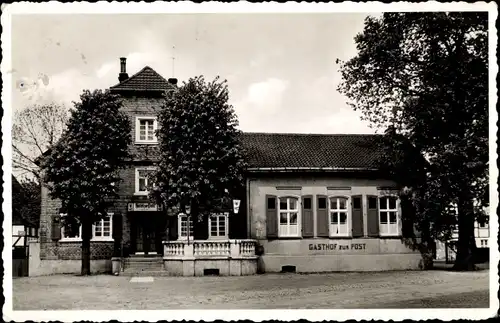 Ak Bruchhausen Arnsberg im Sauerland, Hotel zur Post, Fremdenpension