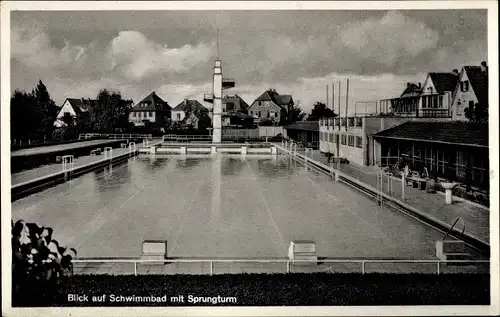 Ak Groß Gerau in Hessen, Schwimmbad