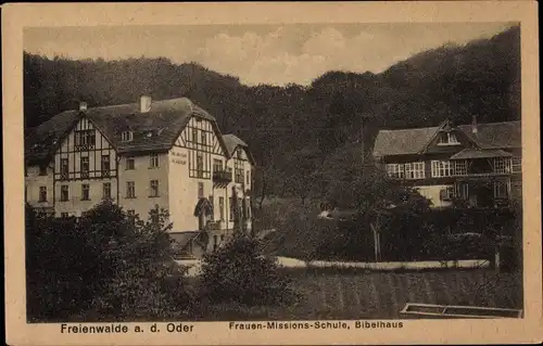 Ak Bad Freienwalde an der Oder, Frauen Missionsschule, Bibelhaus