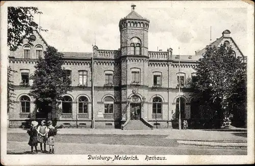 Ak Meiderich Duisburg im Ruhrgebiet, Rathaus