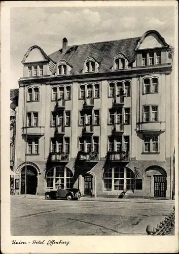 Ak Offenburg in Baden Schwarzwald, Union Hotel, Gaststätten