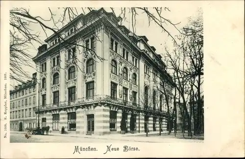 Ak München Bayern, Straßenpartie, neue Börse