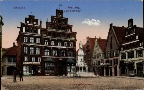 Ak Lüneburg in Niedersachsen, Am Sande, Zum Schütting, Handlung von Wilhelm Hillmann