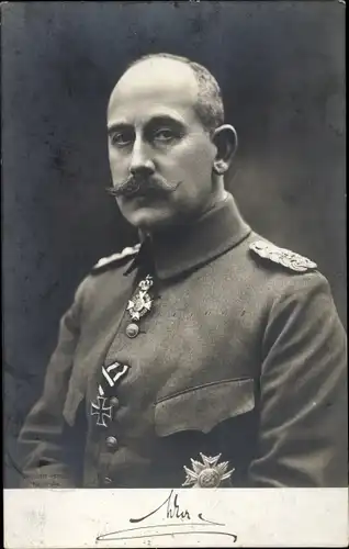 Ak Reichskanzler Max von Baden, Portrait, Orden, Eisernes Kreuz