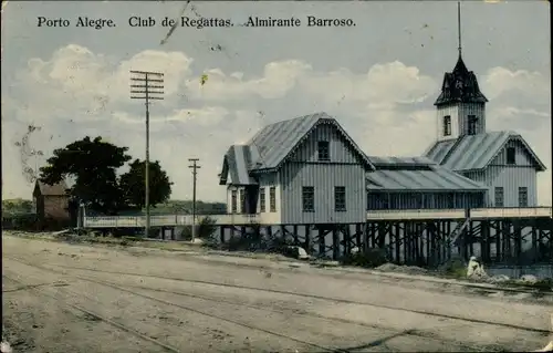 Ak Porto Alegre Brasilien, Club de Regattas Almirante Barroso