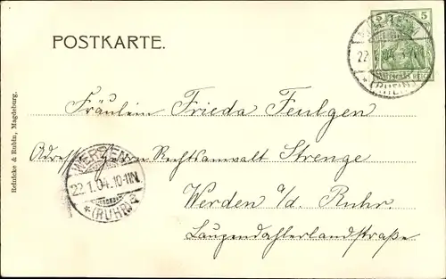 Ak Mülheim Köln am Rhein, Friedrich Wilhelm Straße, Postamt, Geschäfte