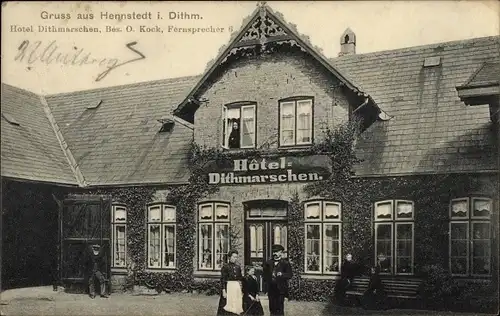 Ak Hennstedt in Dithmarschen, Hotel Dithmarschen
