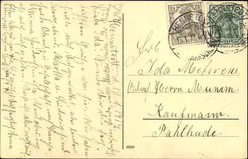 Ak Hennstedt in Dithmarschen, Straßenpartie