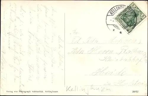 Ak Kellinghusen in Holstein, Café Wiese, Innenansicht, Straßenpartie