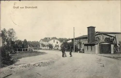 Ak Brokstedt in Holstein, Straßenpartie