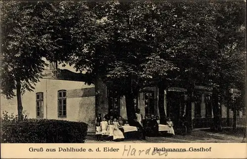 Ak Pahlhude Pahlen in Holstein Dithmarschen, Bothmanns Gasthof, Außenansicht