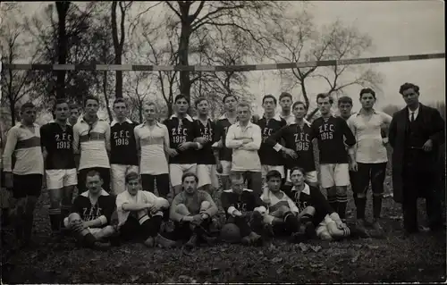 Foto Ak Saverne Zabern Elsass Bas Rhin, Fußballmannschaft Zabern FC 1915, Gruppenbild 1916