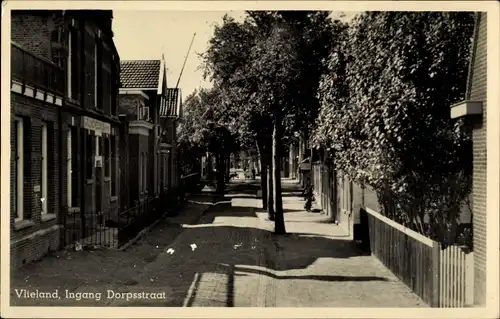 Ak Vlieland Friesland Niederlande, Ingang Dorpsstraat