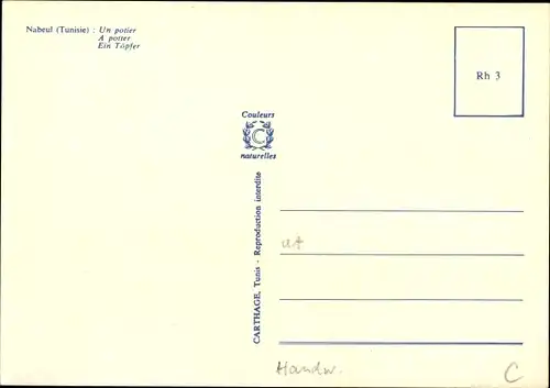 Ak Nabeul Tunesien, Ein Töpfer