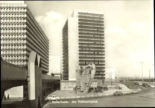 Ak Halle an der Saale, Am Thälmannplatz