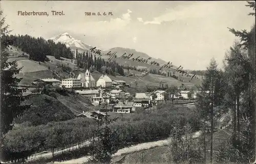 Ak Fieberbrunn in Tirol, Ortsansicht, Totale