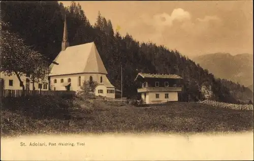 Ak Waidring in Tirol, Sankt Adolari, Blick auf die Kirche