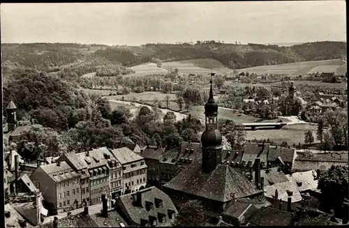 Ak Waldenburg in Sachsen, Blick vom Kirchturm