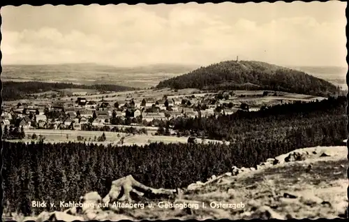 Ak Altenberg im Osterzgebirge, Blick vom Kahleberg, Geisingberg, Panorama