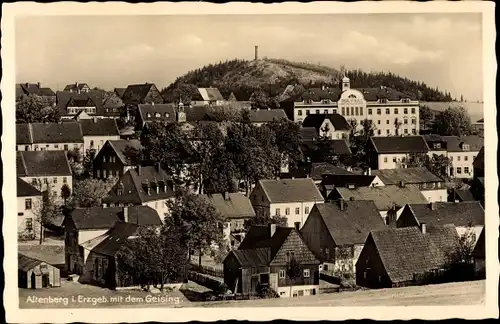 Ak Altenberg im Osterzgebirge, Teilansicht mit dem Geising