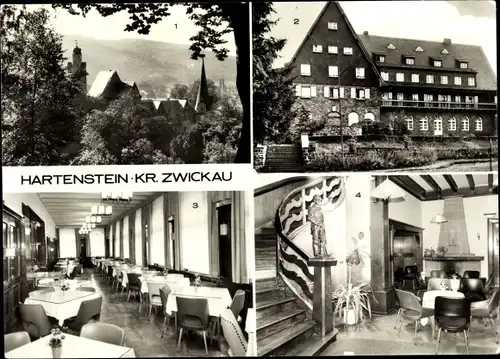 Ak Hartenstein im Erzgebirge Sachsen, Schloss Stein, FDGB-Erholungsheim Aktionseinheit