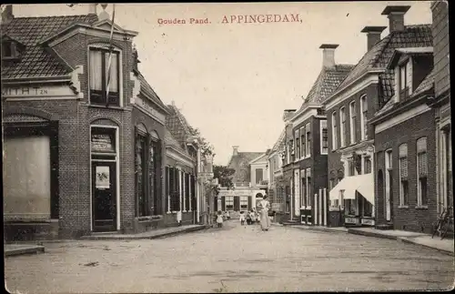 Ak Appingedam Groningen Niederlande, Gouden Pand