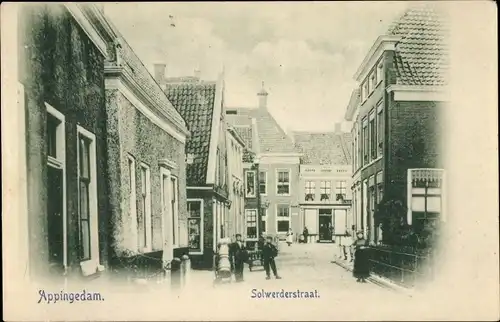 Ak Appingedam Groningen Niederlande, Solwerderstraat