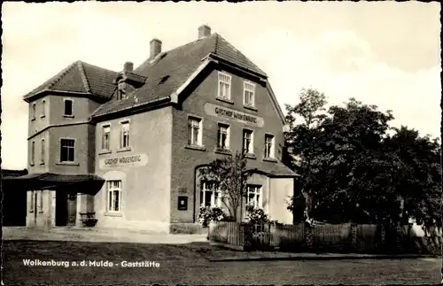 Ak Wolkenburg an der Mulde Limbach Oberfrohna Sachsen, Gaststätte Wolkenburg