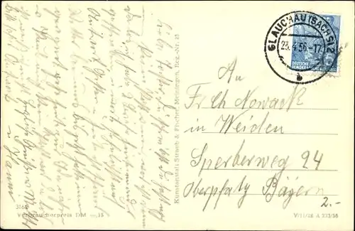 Ak Glauchau in Sachsen, Teilansichten, Straßenpartie