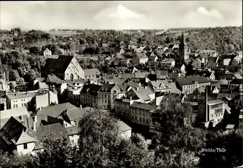 Ak Weida in Thüringen, Blick von der Osterburg