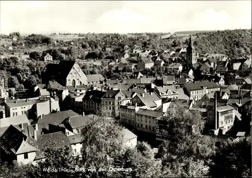 Ak Weida in Thüringen, Blick von der Osterburg