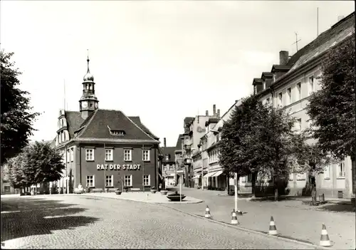 Ak Ronneburg in Thüringen, Rathaus am Markt, Rat der Stadt