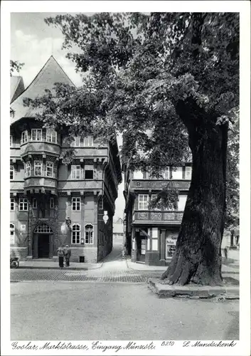 Ak Goslar am Harz, Marktstraße, Eingang Münster