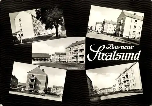 Ak Stralsund in Vorpommern, neue Wohnviertel Knieper West