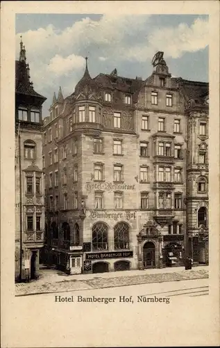 Ak Nürnberg in Mittelfranken, Hotel Bamberger Hof