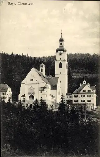 Ak Bayerisch Eisenstein im Bayrischen Wald Niederbayern, Kirche