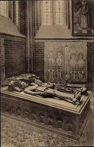 Ak Bad Doberan in Mecklenburg, Kirche, König Albrecht III. v. Schweden und seine Gemahlin Richardis