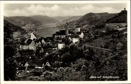 Ak Horb am Neckar, Panorama mit Schüttelturm