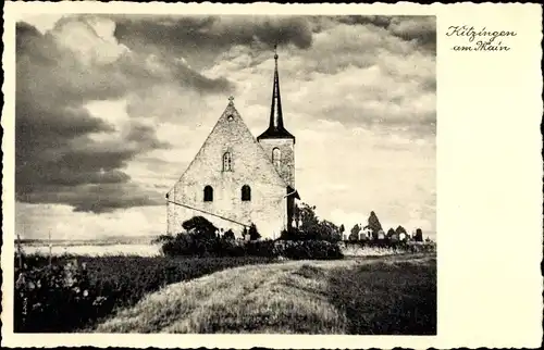 Ak Kitzingen in Mainfranken Bayern, Kirche, Friedhof
