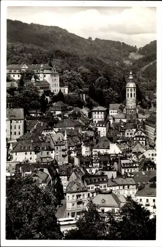 Ak Baden Baden am Schwarzwald, Ortsansicht mit Kirche