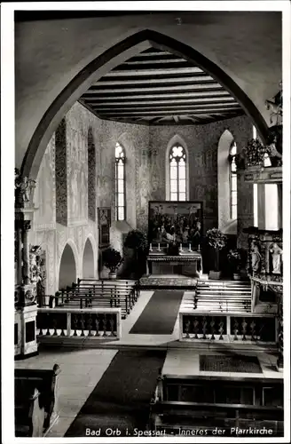 Ak Bad Orb in Hessen, Inneres der Pfarrkirche