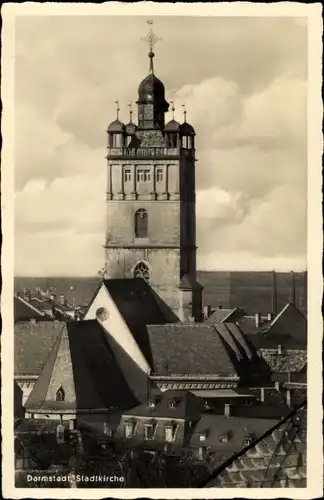 Ak Darmstadt in Hessen, Stadtkirche