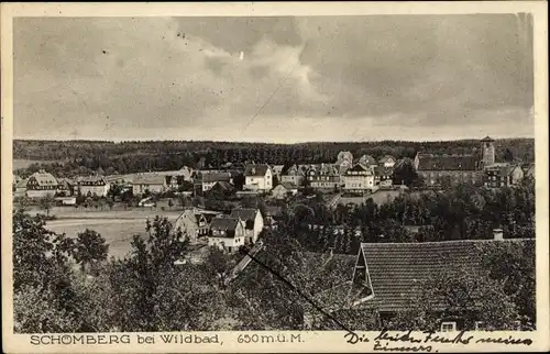 Ak Schömberg im Schwarzwald Württemberg, Ortsansicht