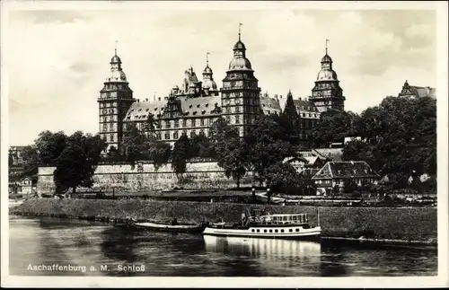 Ak Aschaffenburg in Unterfranken, Schloss