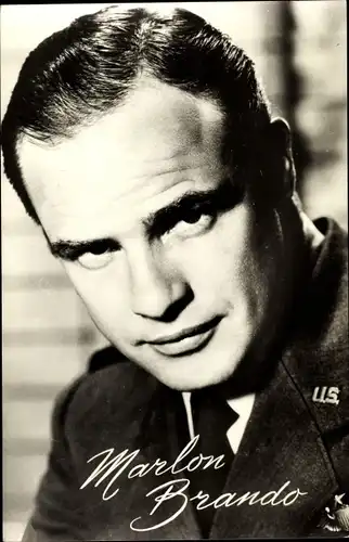 Ak Schauspieler Marlon Brando, Portrait