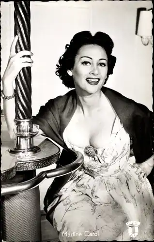 Ak Schauspielerin Martine Carol, Portrait, Union Film, Lola Montez