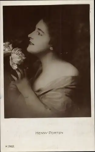 Ak Schauspielerin Henny Porten, Profilansicht