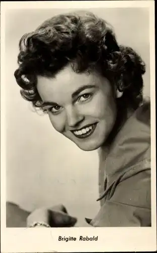 Ak Sängerin Brigitte Rabald, Portrait